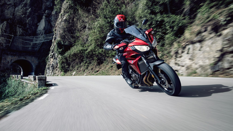 I love how the turn signals are tucked under the brush guards. Yamaha photo